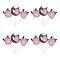 24 Pieces Pink Halloween Cupcake Toppers Pink Ghost Little Boo Cake Toppers Decorations for Pink Girl Halloween Birthday Baby Shower Party Supplies
